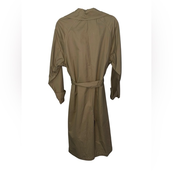Zara LONG BELTED TRENCH COAT in beige | Size Large | NWOT - Picture 3 of 3